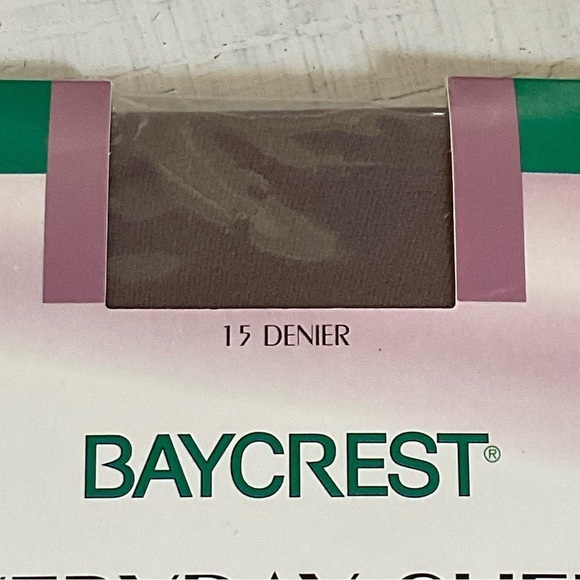 Vintage Women’s Stockings Grey Dead Stock Size Large Sheer Baycrest - Picture 6 of 6